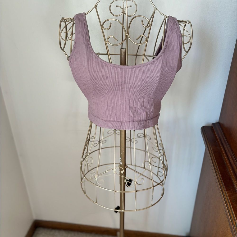 American Eagle Outfitters Ribbed Crop Tank Top Size M